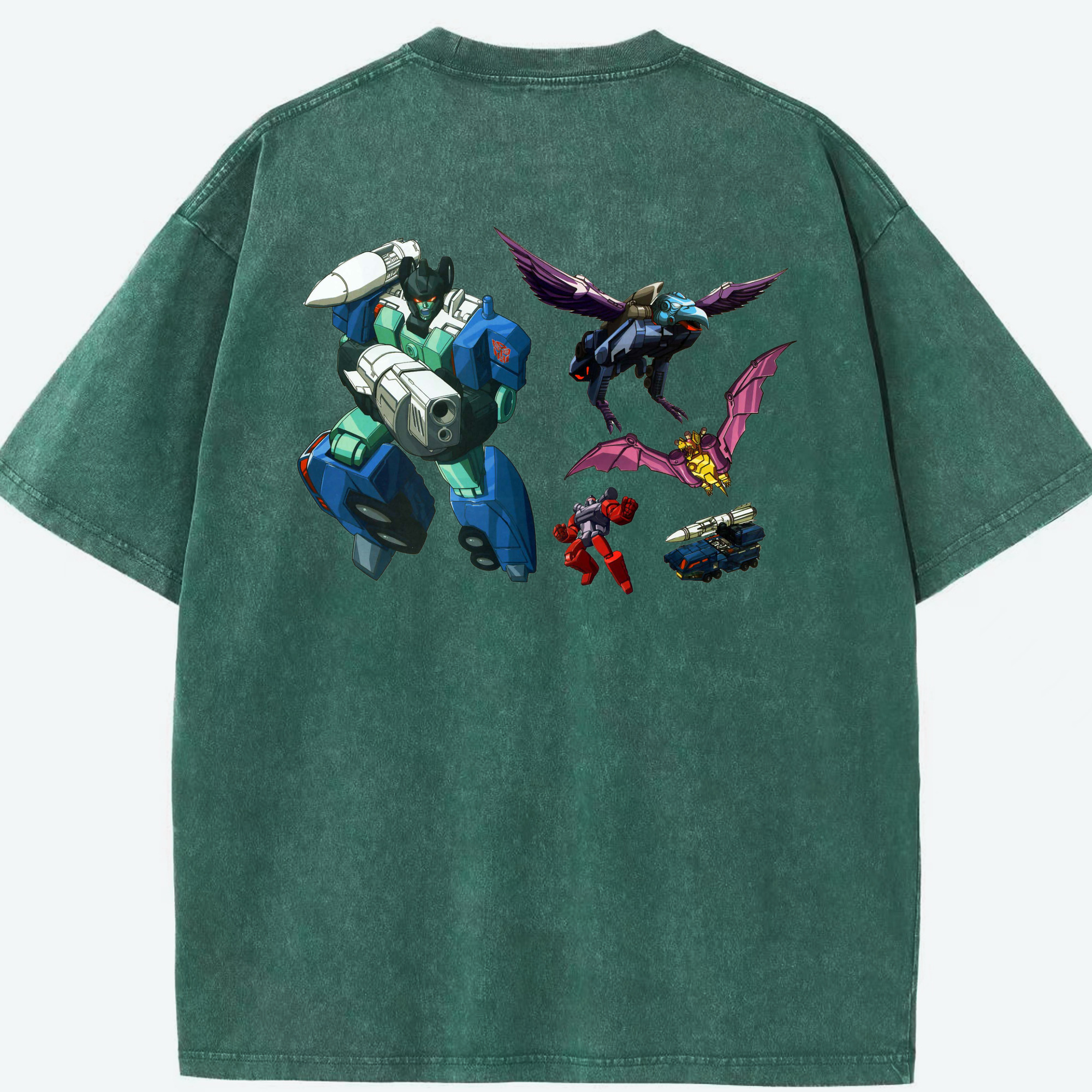（画像用）  綿100% ヴィンテージ風 半袖Tシャツ（背面プリント）